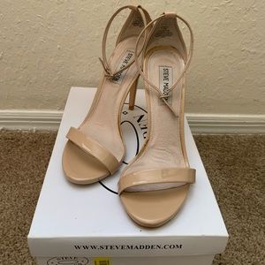 Steve Madden Stecy Blush Patent High Heel Sandal